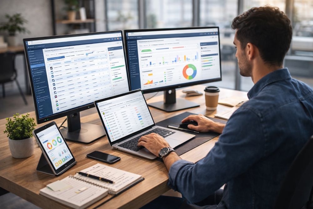 Lead generation in a modern office